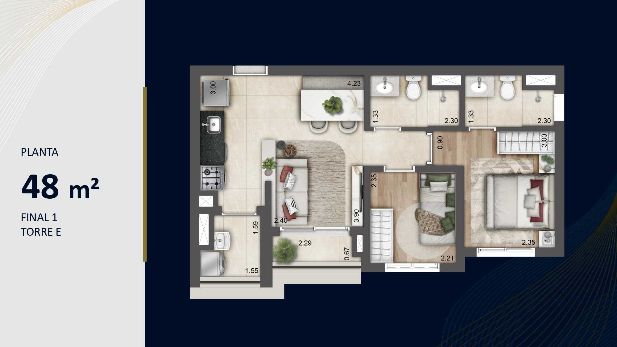 Planta - Jardim da Hipica Santo Amaro - De 21 a 276m², 2 a 4 Suites, 1 a 3 Vagas, Lazer Completo, a venda - Cristiano Rizo
