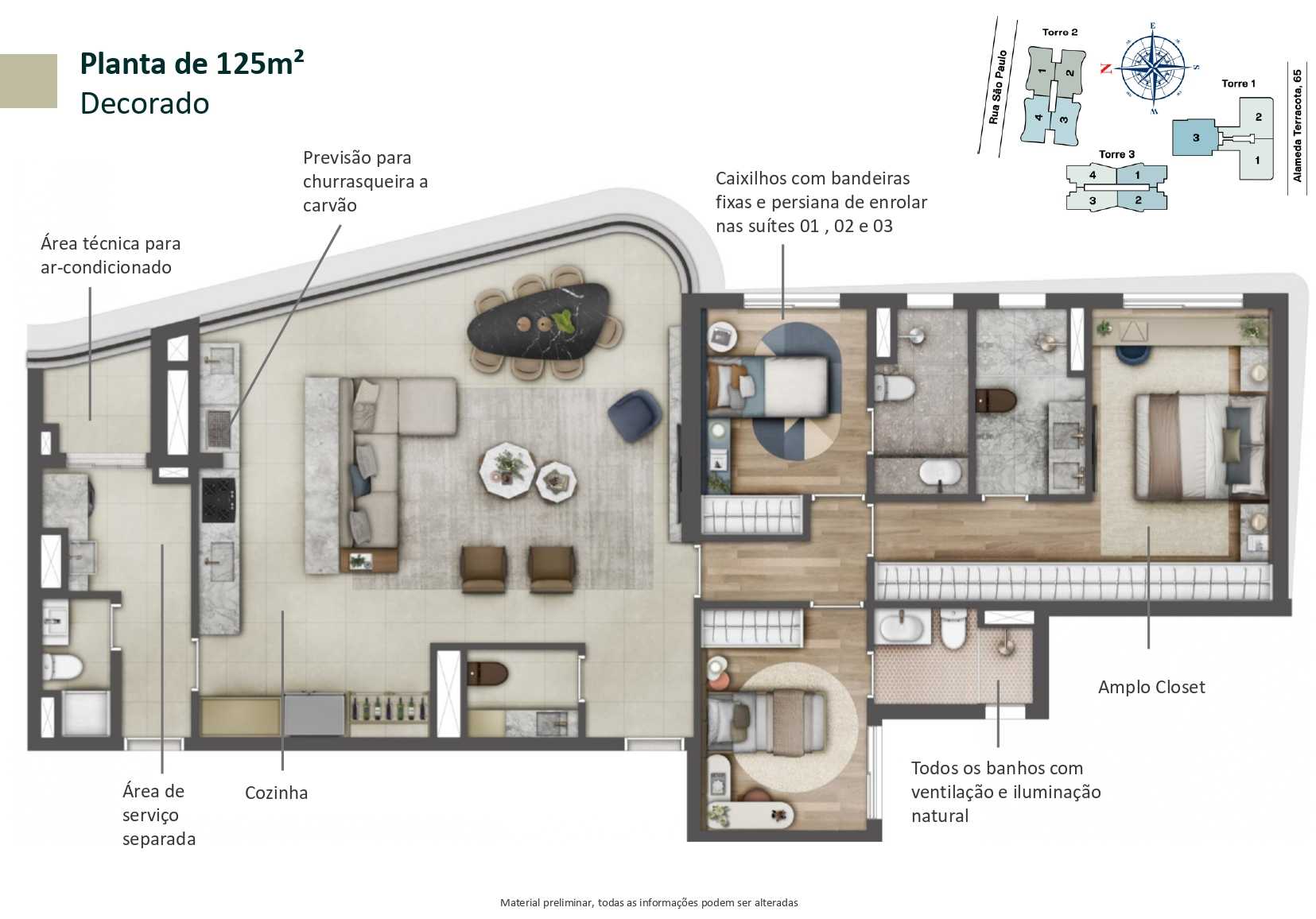 Planta - Lançamento Casa Ceramica - 130m², 171m² e 242m³, São Caetano do Sul - Cristiano Rizo