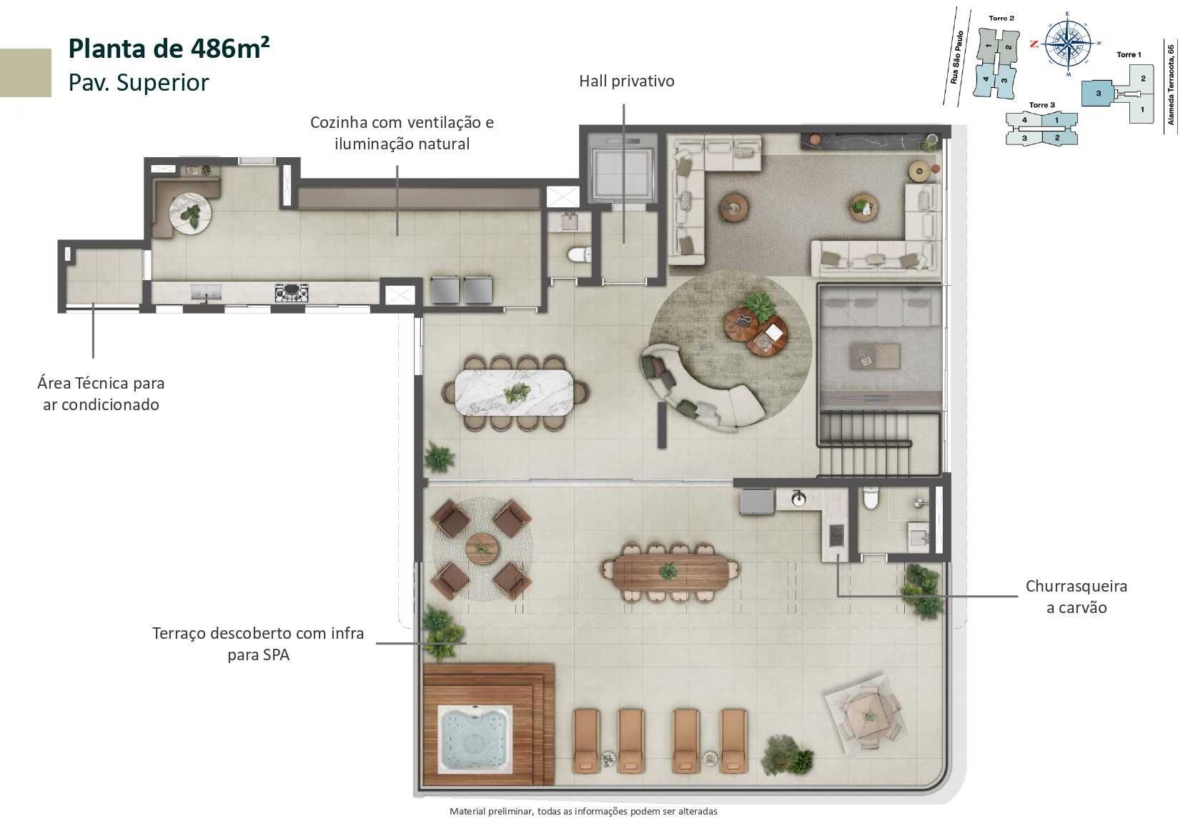 Planta - Lançamento Casa Ceramica - 130m², 171m² e 242m³, São Caetano do Sul - Cristiano Rizo