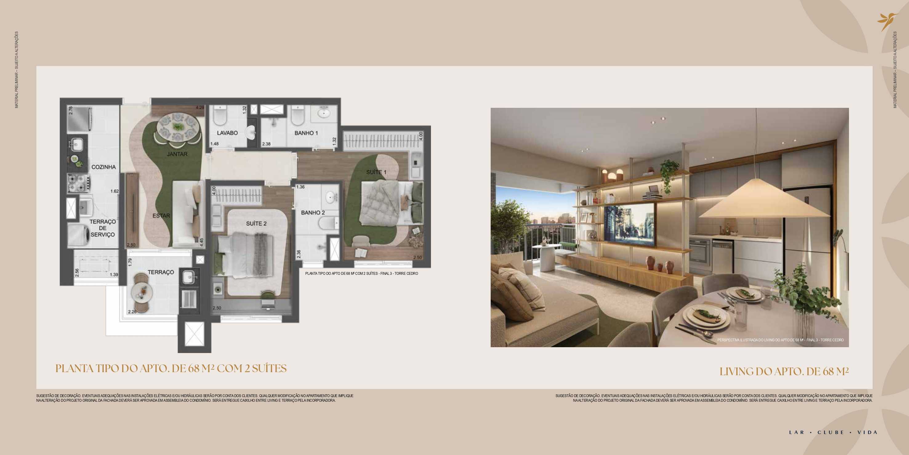 Planta - Reserva São Caetano, Bairro Fundação - De 59m² a 89m², com 2 ou 3 dormitórios em São Caetano do Sul - Cristiano Rizo