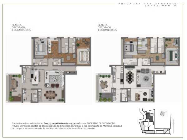 Planta - Apartamento a venda na Vila Nova Conceição - 152m², 3 Suítes com 2 Vagas, Pronto para Morar - Cristiano Rizo