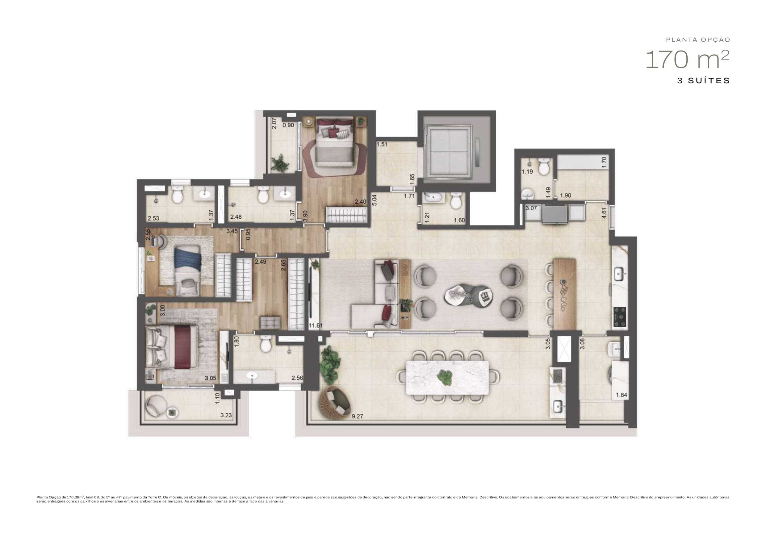 Planta - Jardim da Hipica Santo Amaro - De 21 a 276m², 2 a 4 Suites, 1 a 3 Vagas, Lazer Completo, a venda - Cristiano Rizo