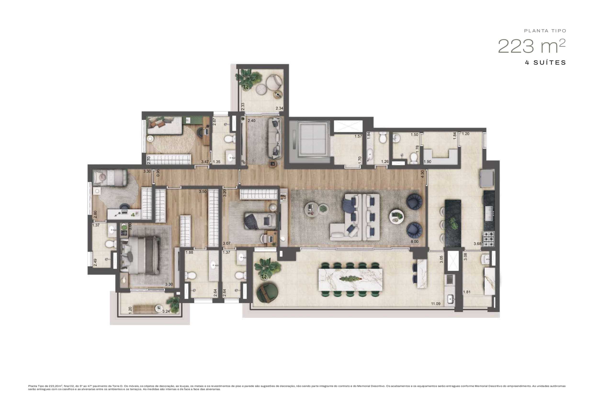 Planta - Jardim da Hipica Santo Amaro - De 21 a 276m², 2 a 4 Suites, 1 a 3 Vagas, Lazer Completo, a venda - Cristiano Rizo