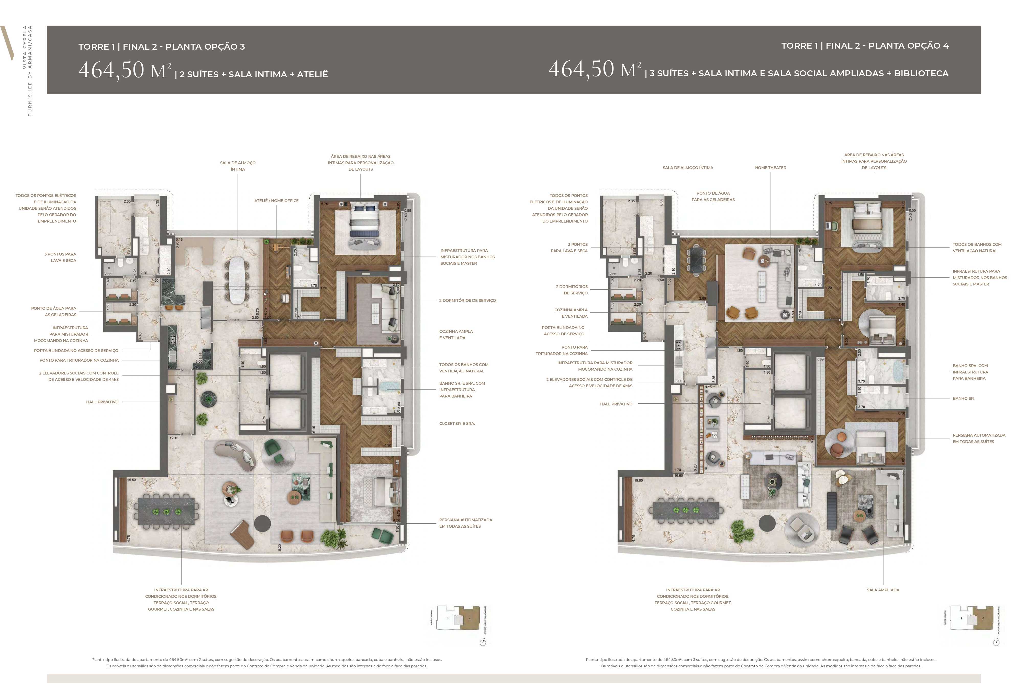 Planta - Vista Cyrela by Armani: De 464 a 811m², 2 a 4 Suites, 4 a 6 vagas, a venda no Jardim Guedala em São Paulo - Cristiano Rizo