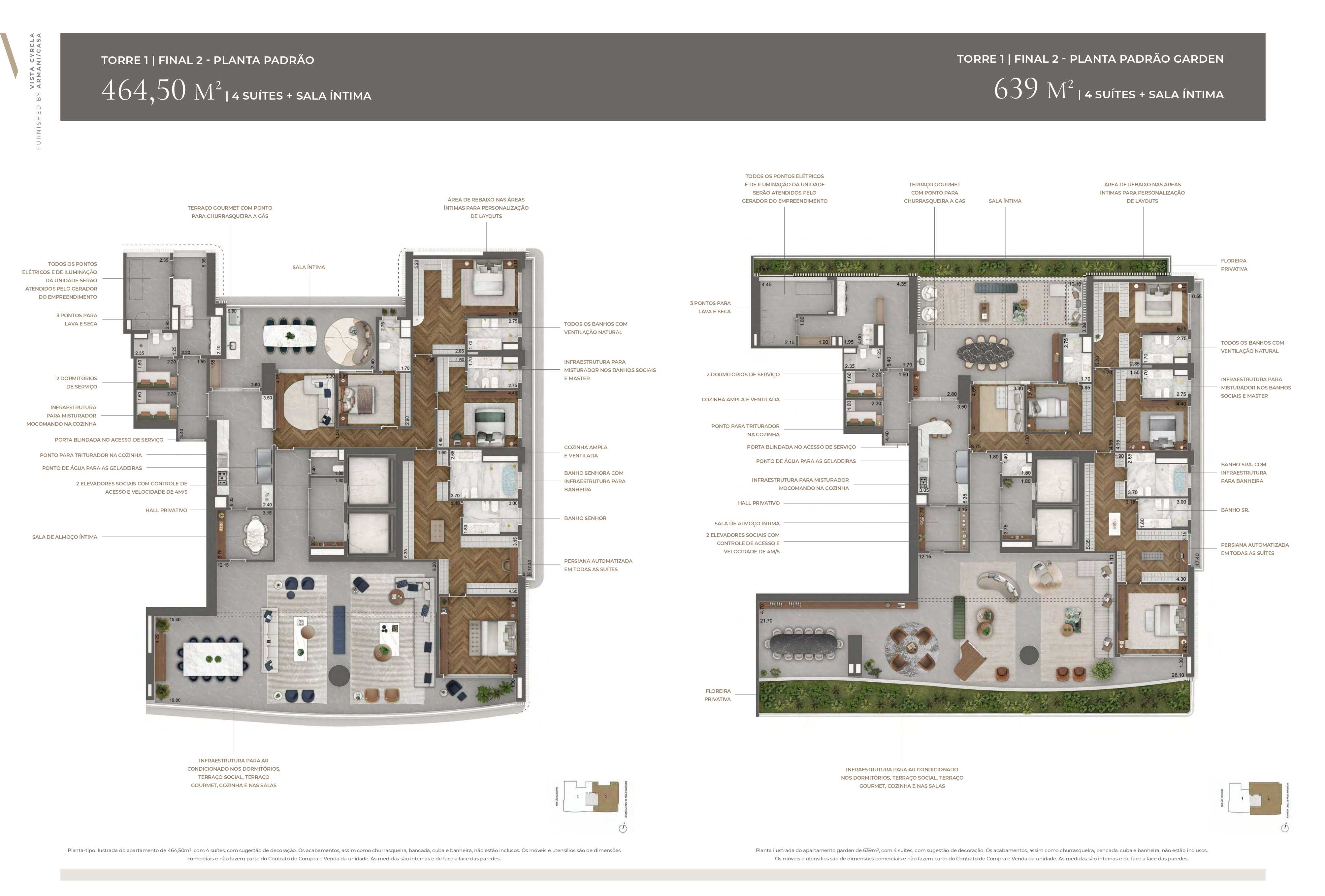 Planta - Vista Cyrela by Armani: De 464 a 811m², 2 a 4 Suites, 4 a 6 vagas, a venda no Jardim Guedala em São Paulo - Cristiano Rizo