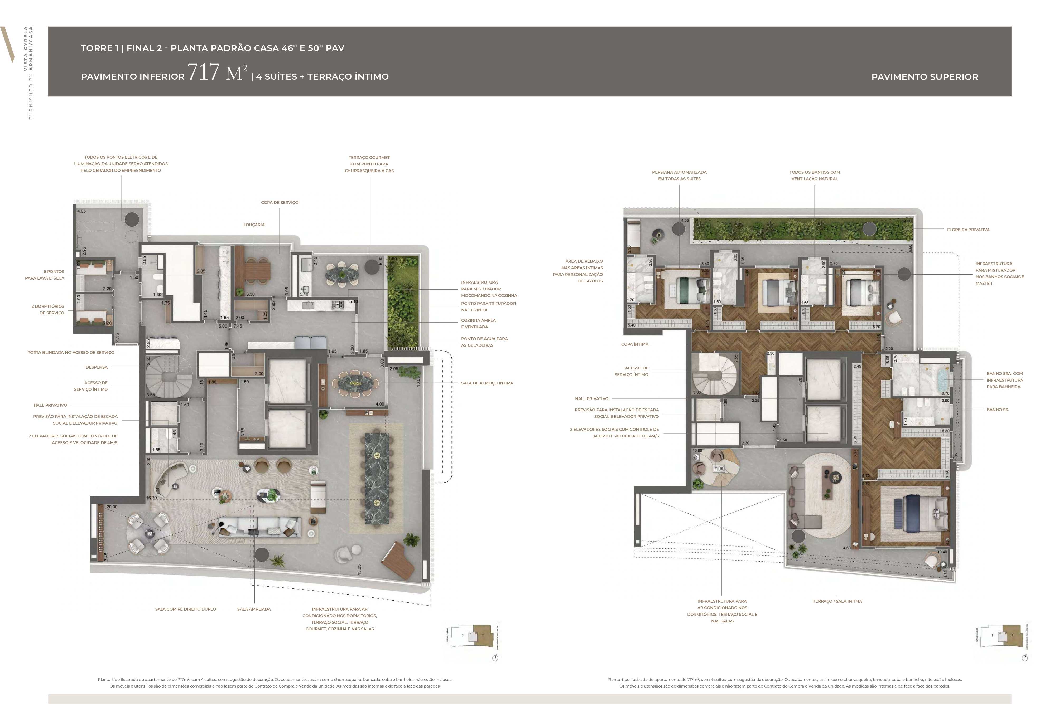 Planta - Vista Cyrela by Armani: De 464 a 811m², 2 a 4 Suites, 4 a 6 vagas, a venda no Jardim Guedala em São Paulo - Cristiano Rizo