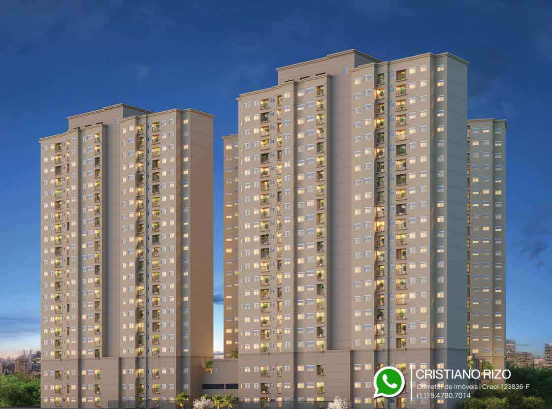 Reserva Bosque São Caetano, Bairro Fundação - 43m² com 2 dorms, 1 vaga em São Caetano do Sul - Cristiano Rizo